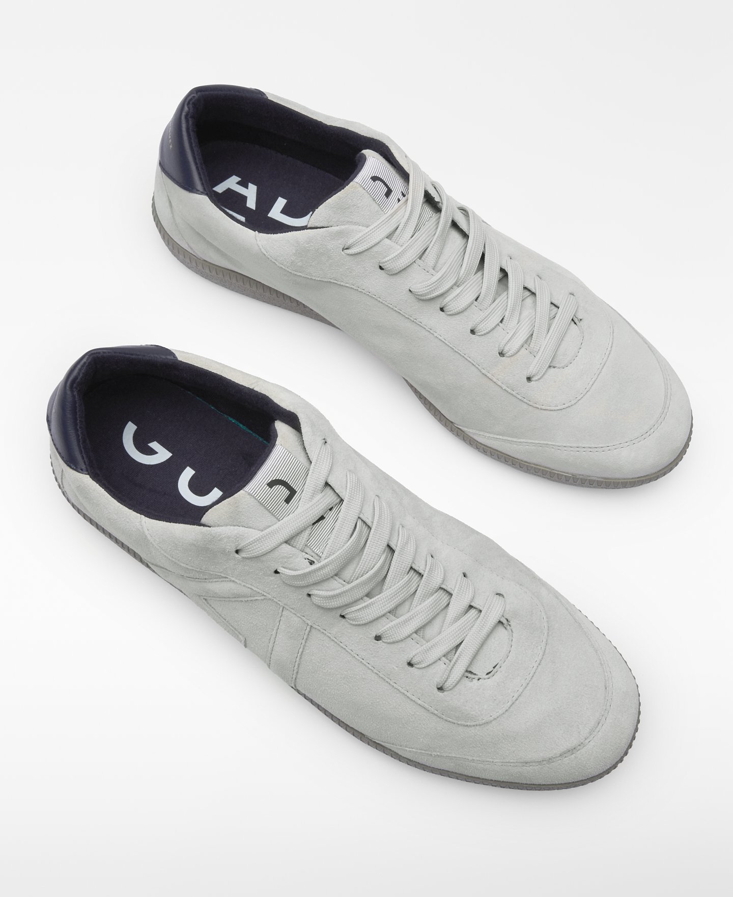 Maxi-Logo-Sneaker aus Wildleder image number 1
