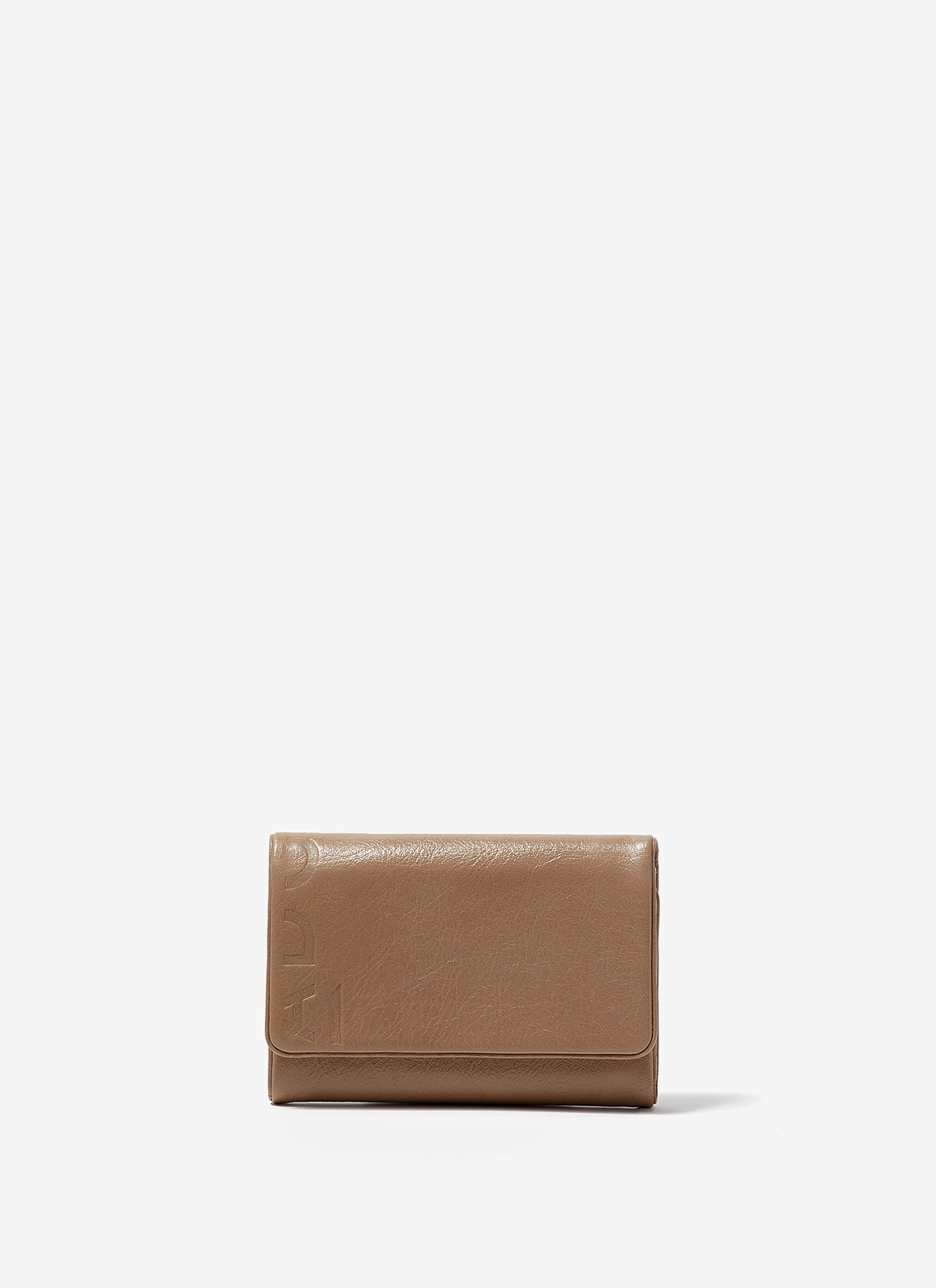 Crackled leather medium-sized wallet image number 0