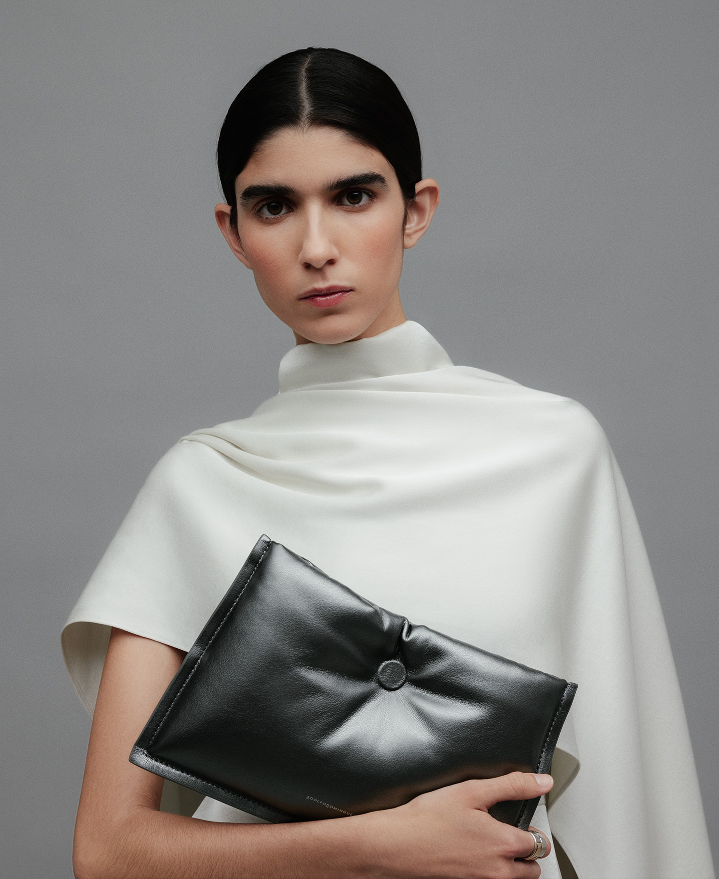 Double-breasted ecru top woman image number 2