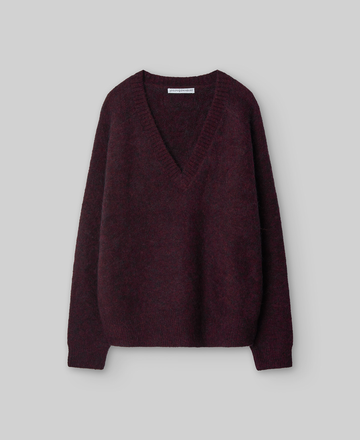 Jersey cuello pico con alpaca mujer image number 4
