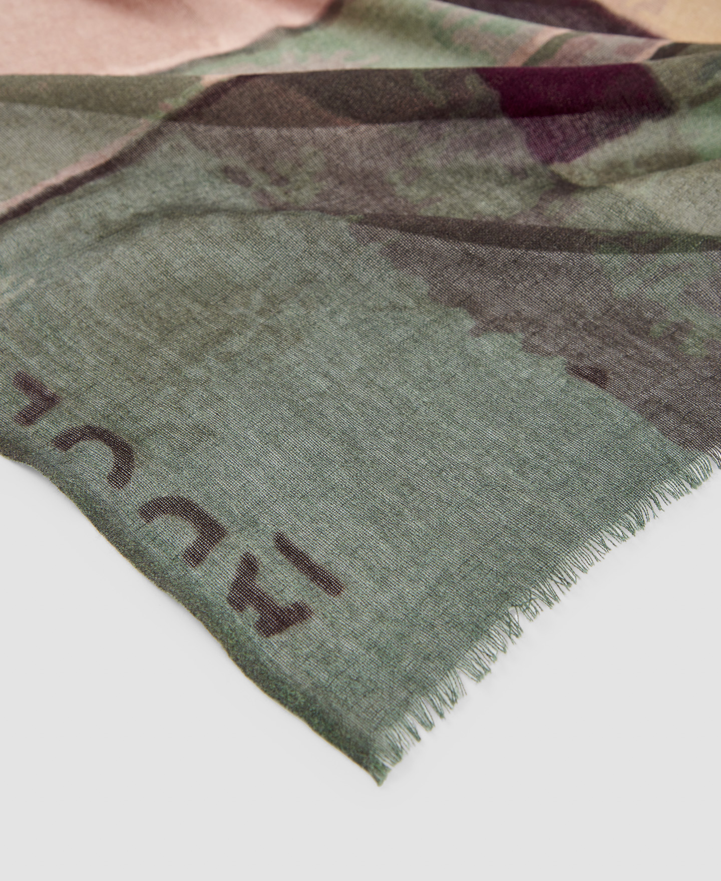 Merino wool geometric pattern shawl image number 2