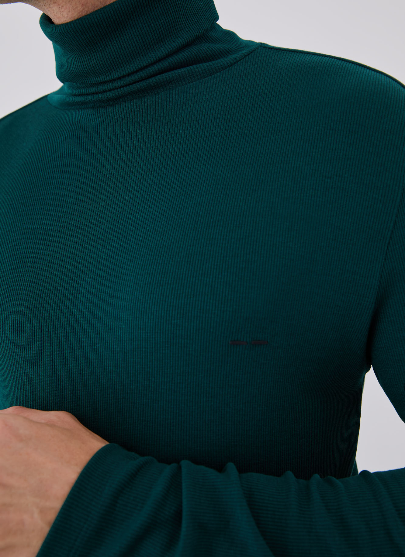 Camiseta en liocel y algodón elástico image number 2