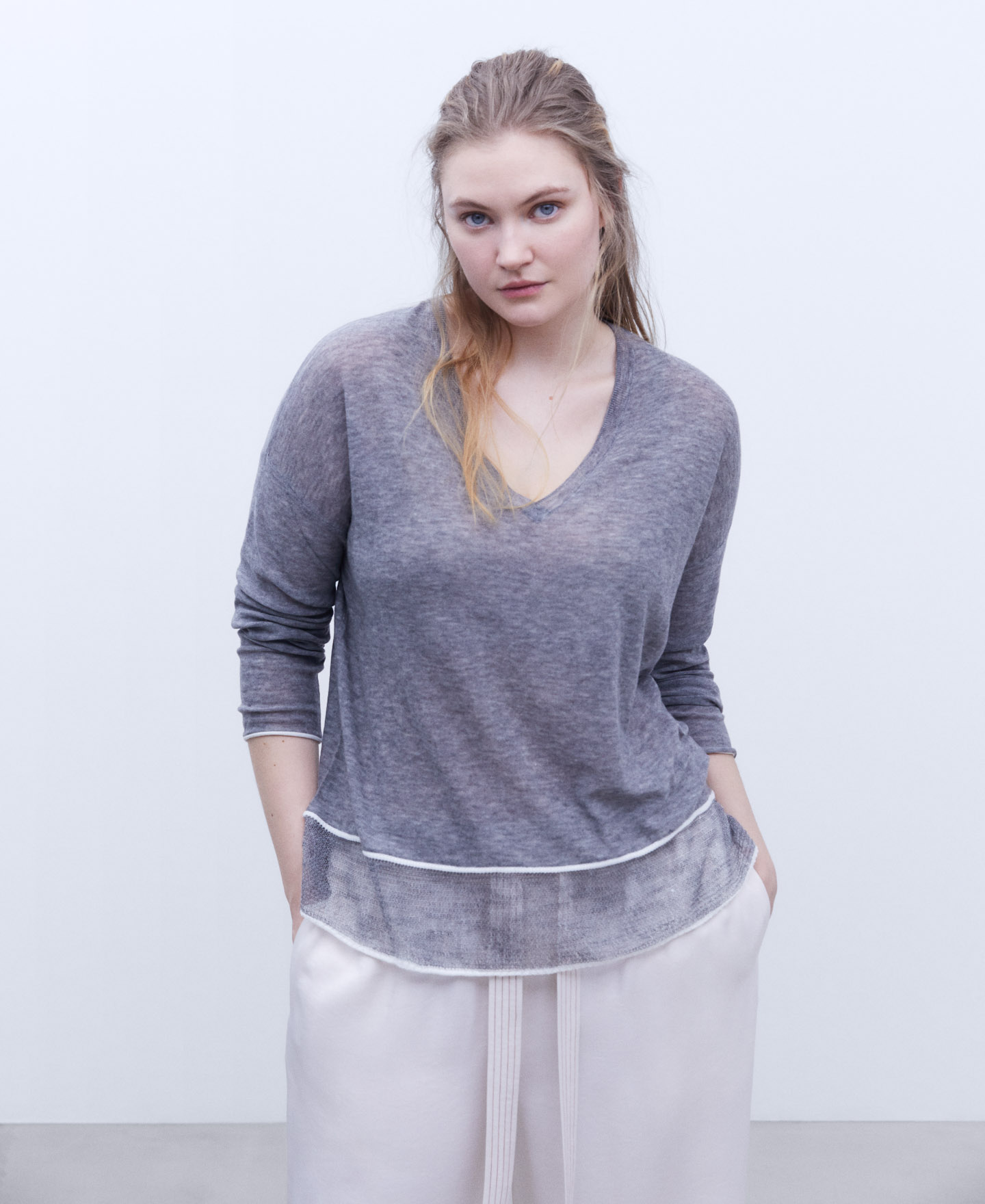 Merino wool fabric sweater image number 0