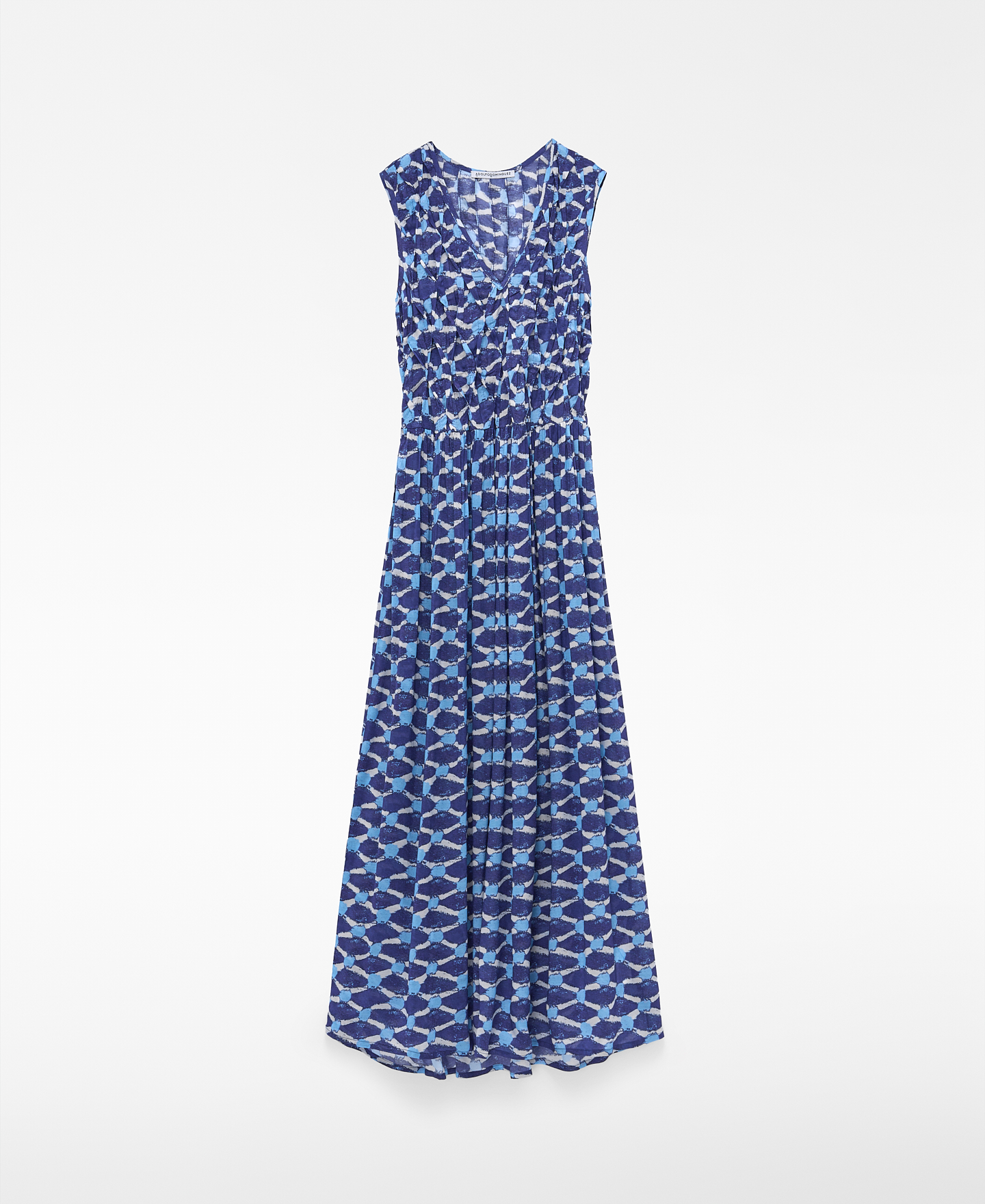 Bedrucktes Kleid mit gerafftem Oberteil image number 4