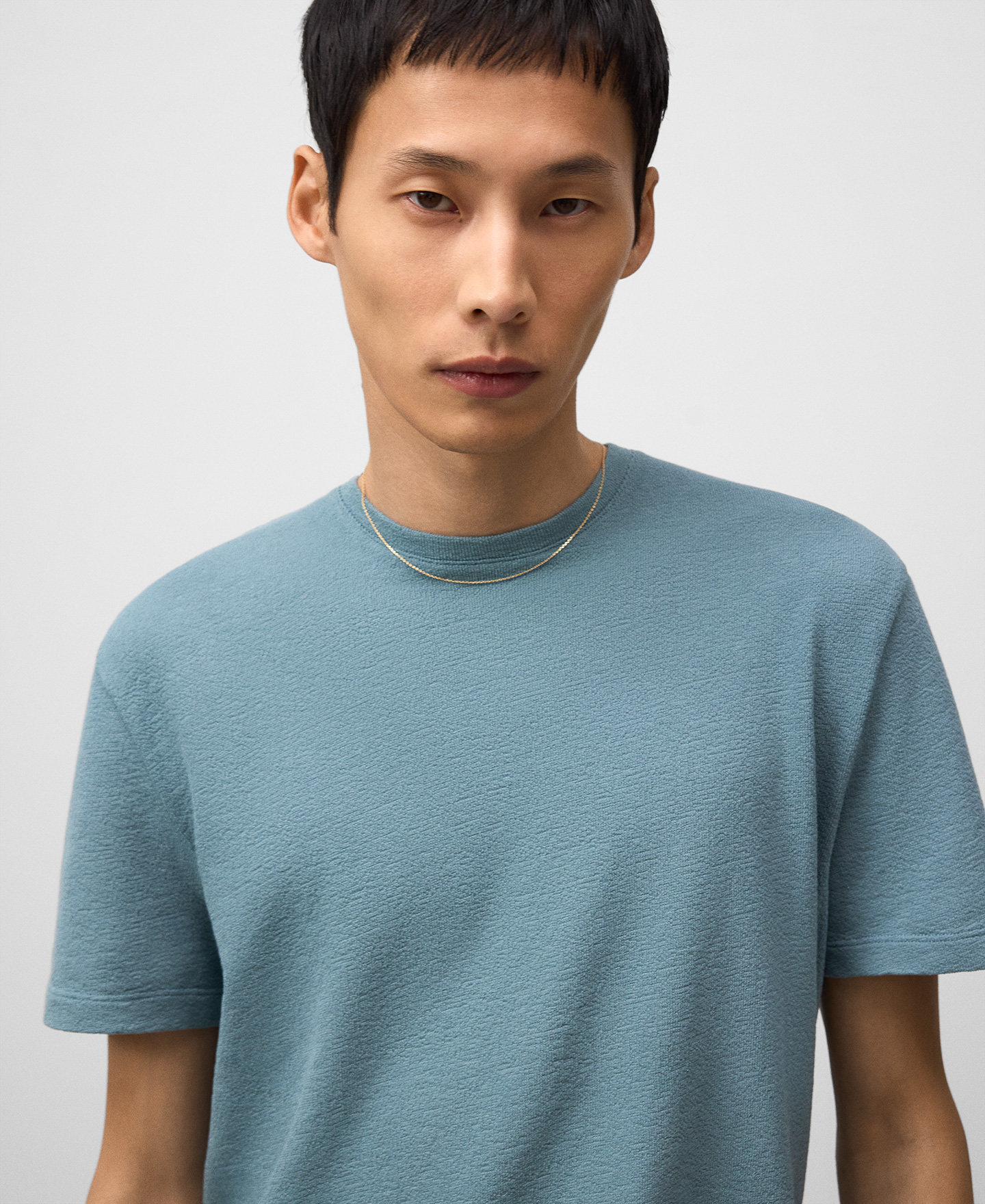 Camiseta textura algodón orgánico hombre image number 3