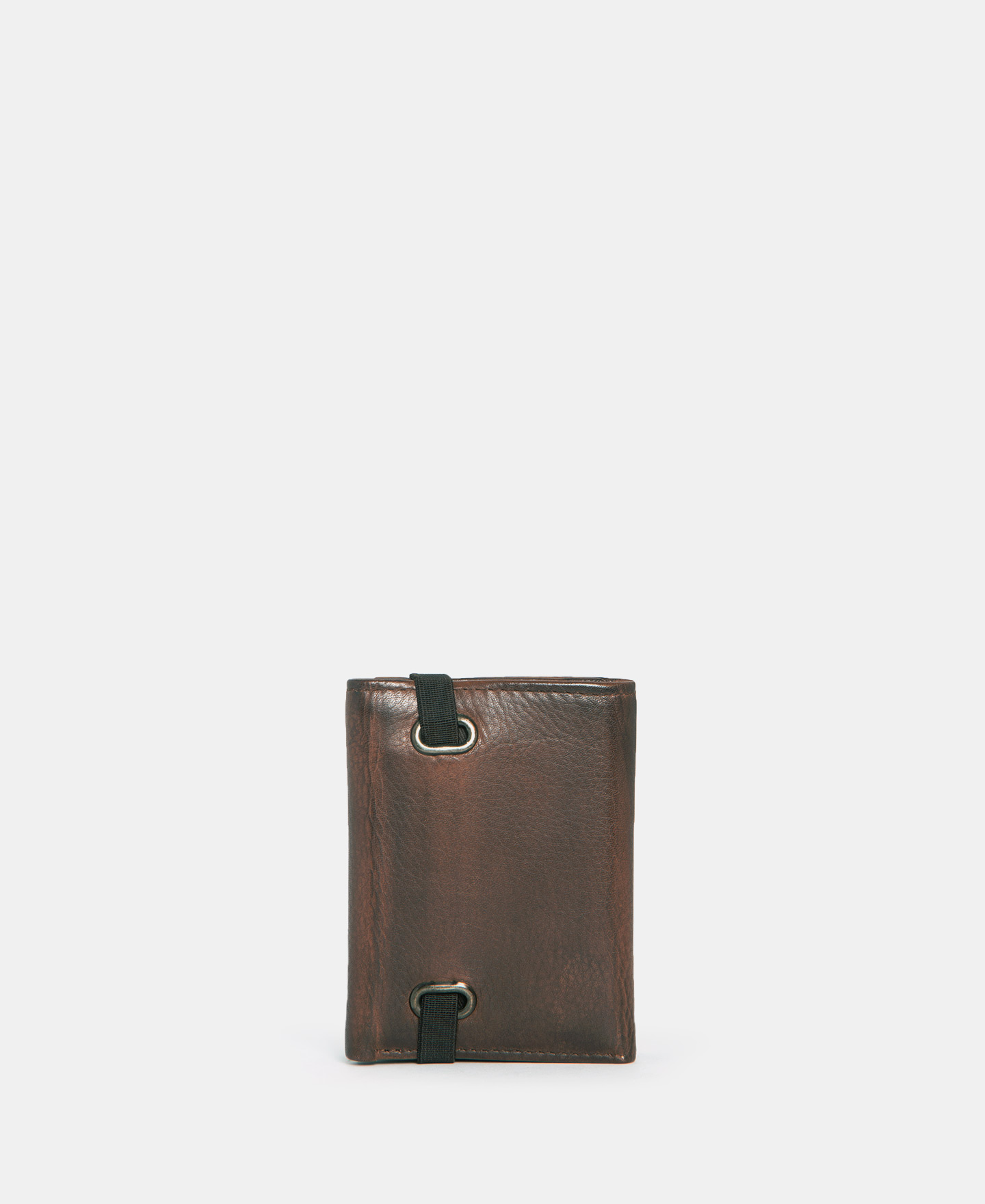 Cartera compacta en piel encerada image number 1