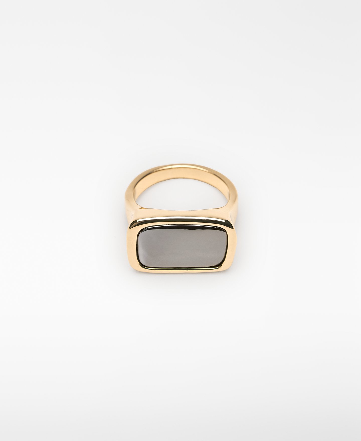 Double-lacquered signet ring woman image number 0