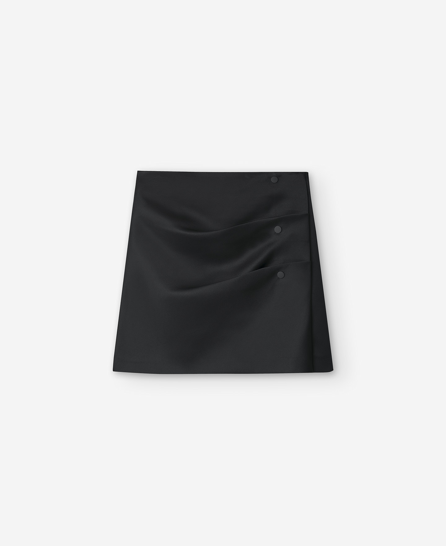 Pleated side slit mini skirt image number 4