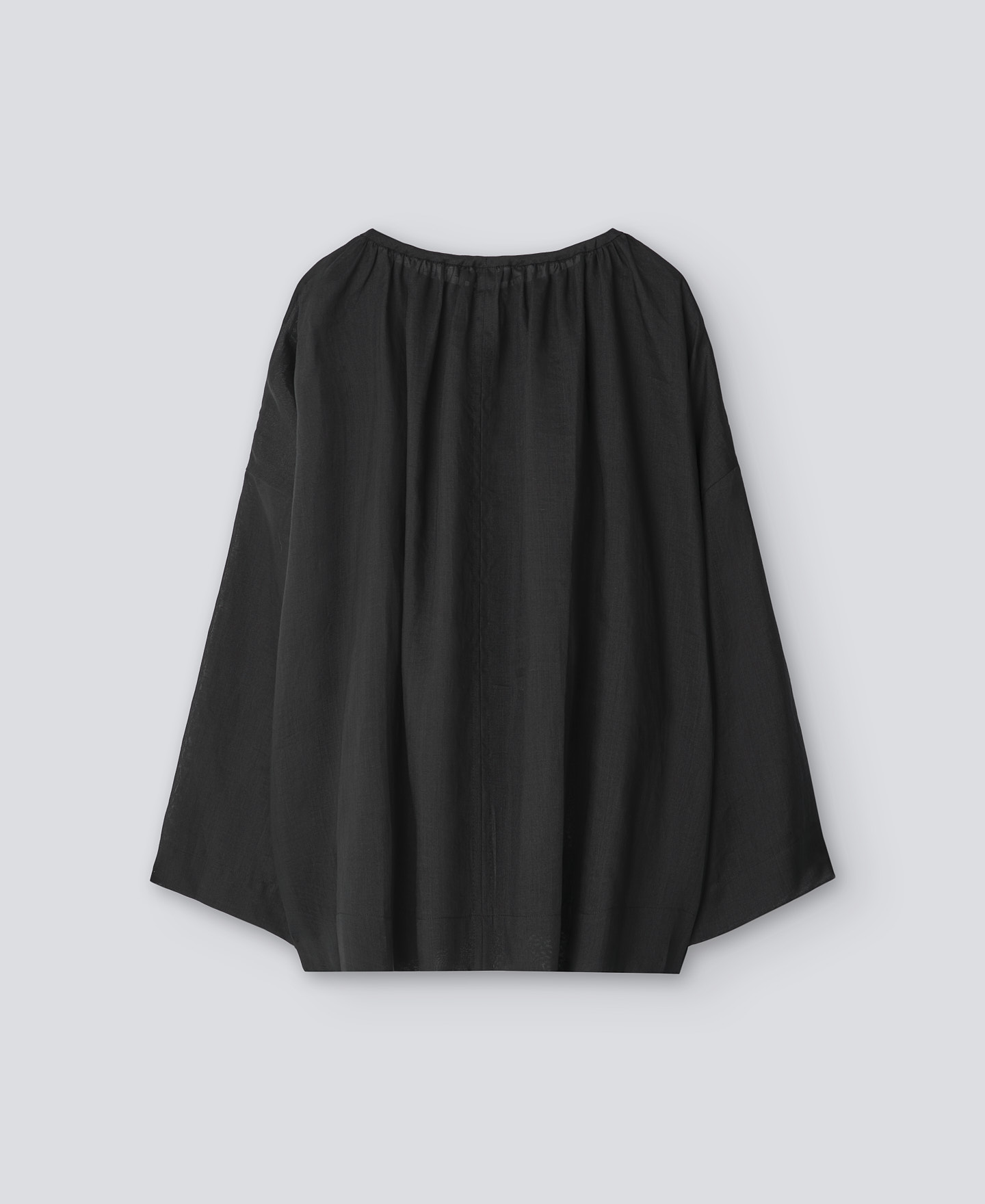Black long sleeve blouse woman image number 5