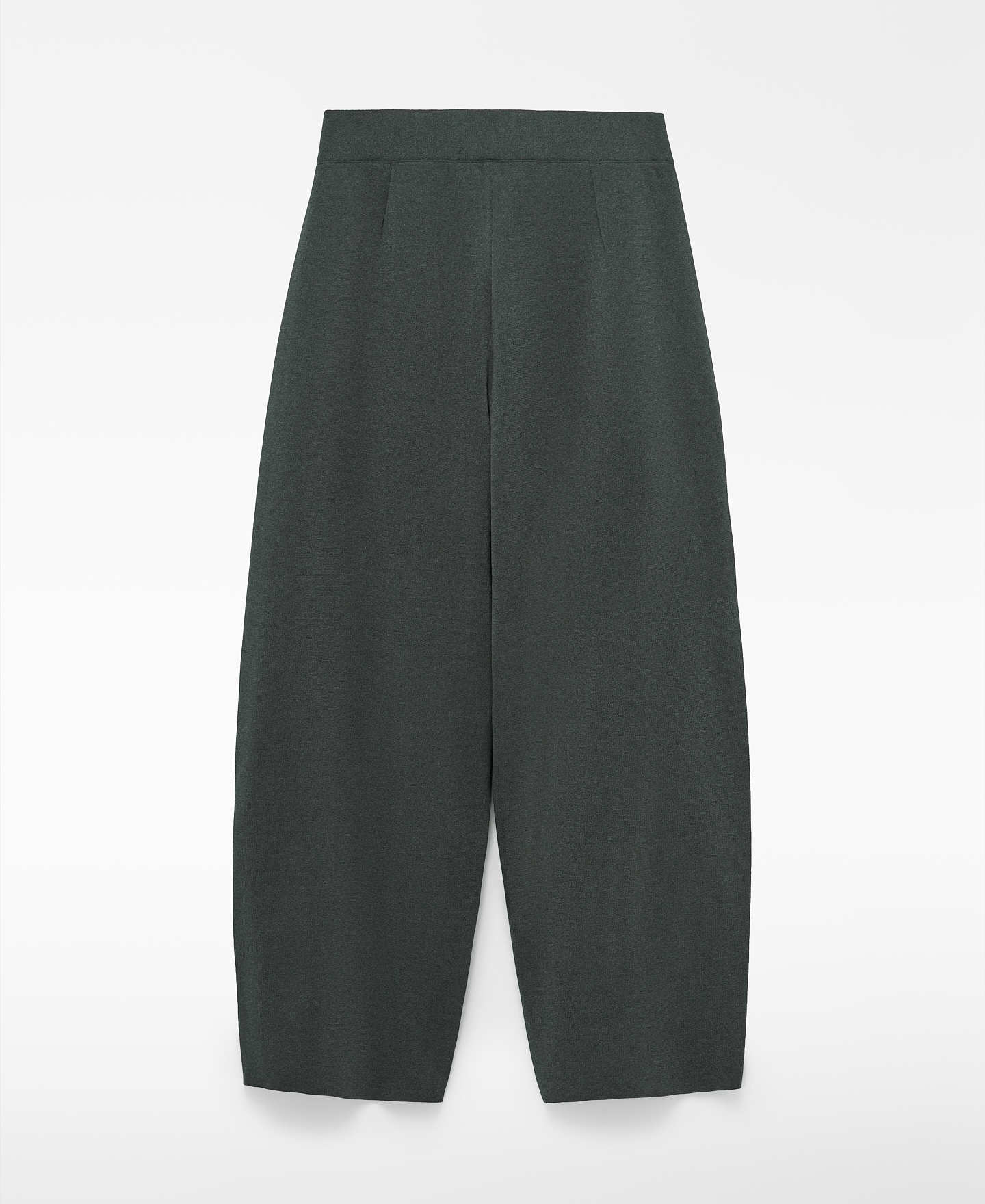Knit barrel fit trousers image number 5