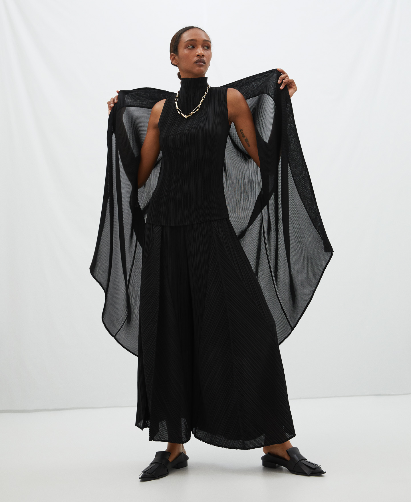 Wrap-around crinkle jacket image number 1