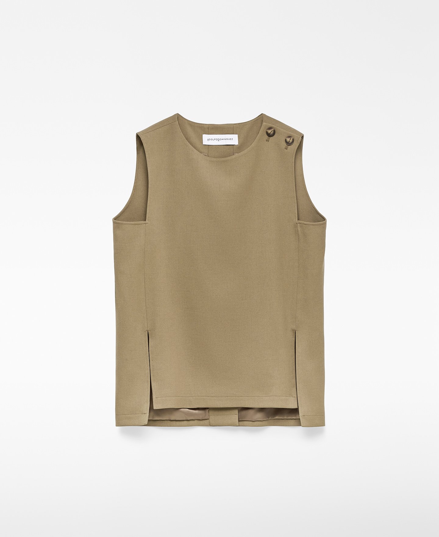 Tailored straight vest woman image number 4