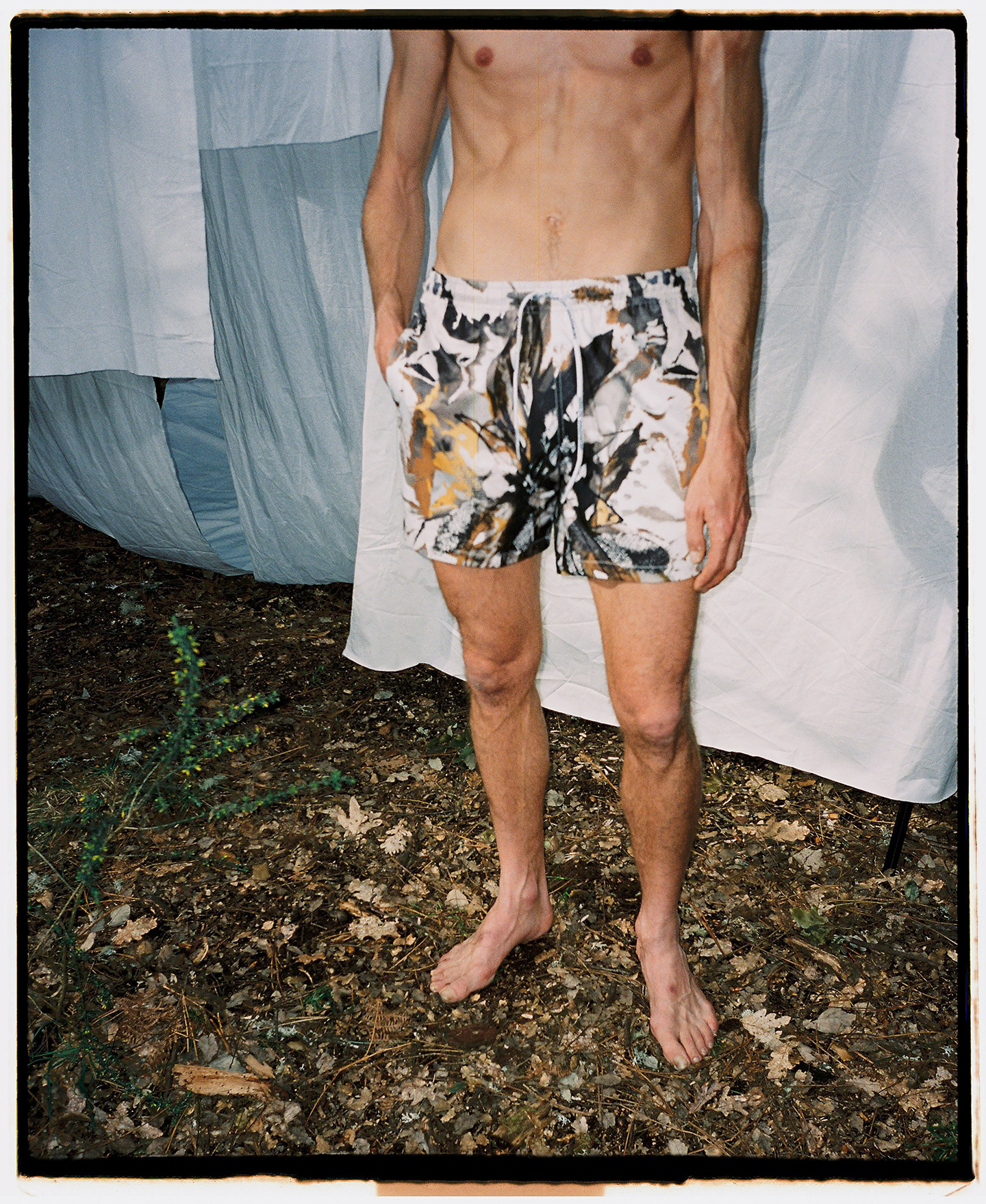 Flower print swim shorts image number 3