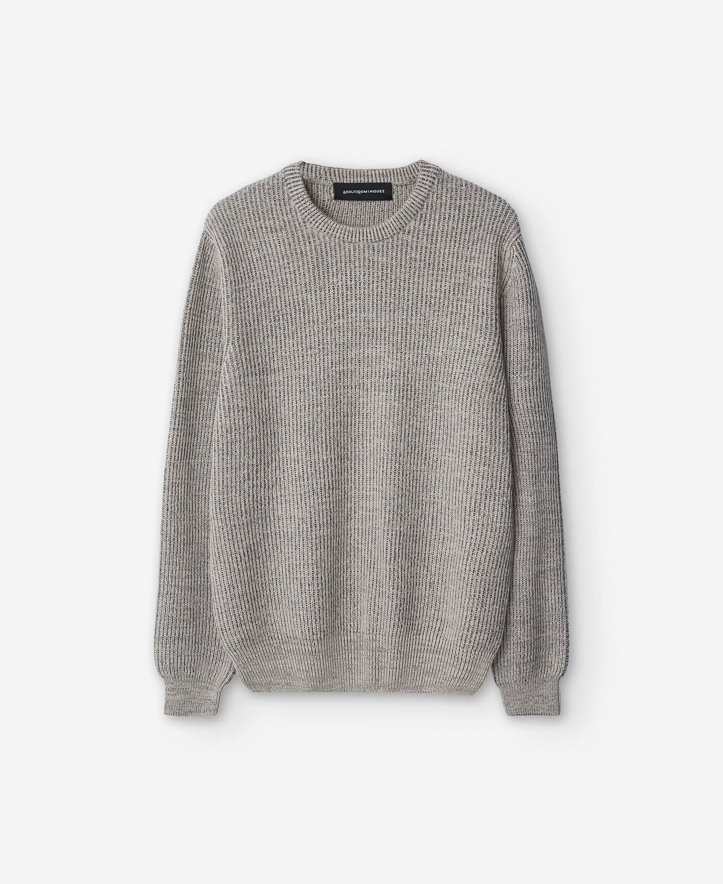 Jersey cuello caja canalé bicolor image number 6