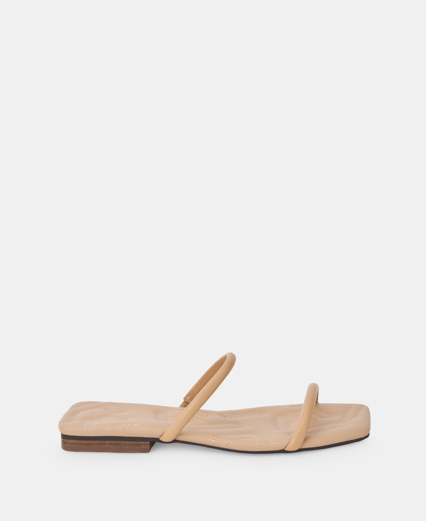 Black padded sandals image number 0