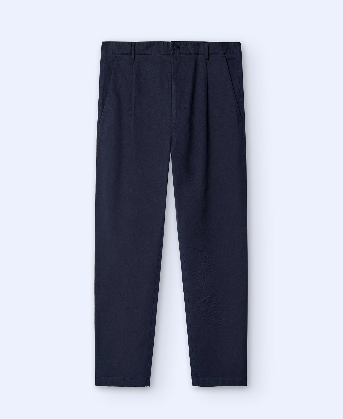 Pantalón chino de pinzas en algodón image number 4