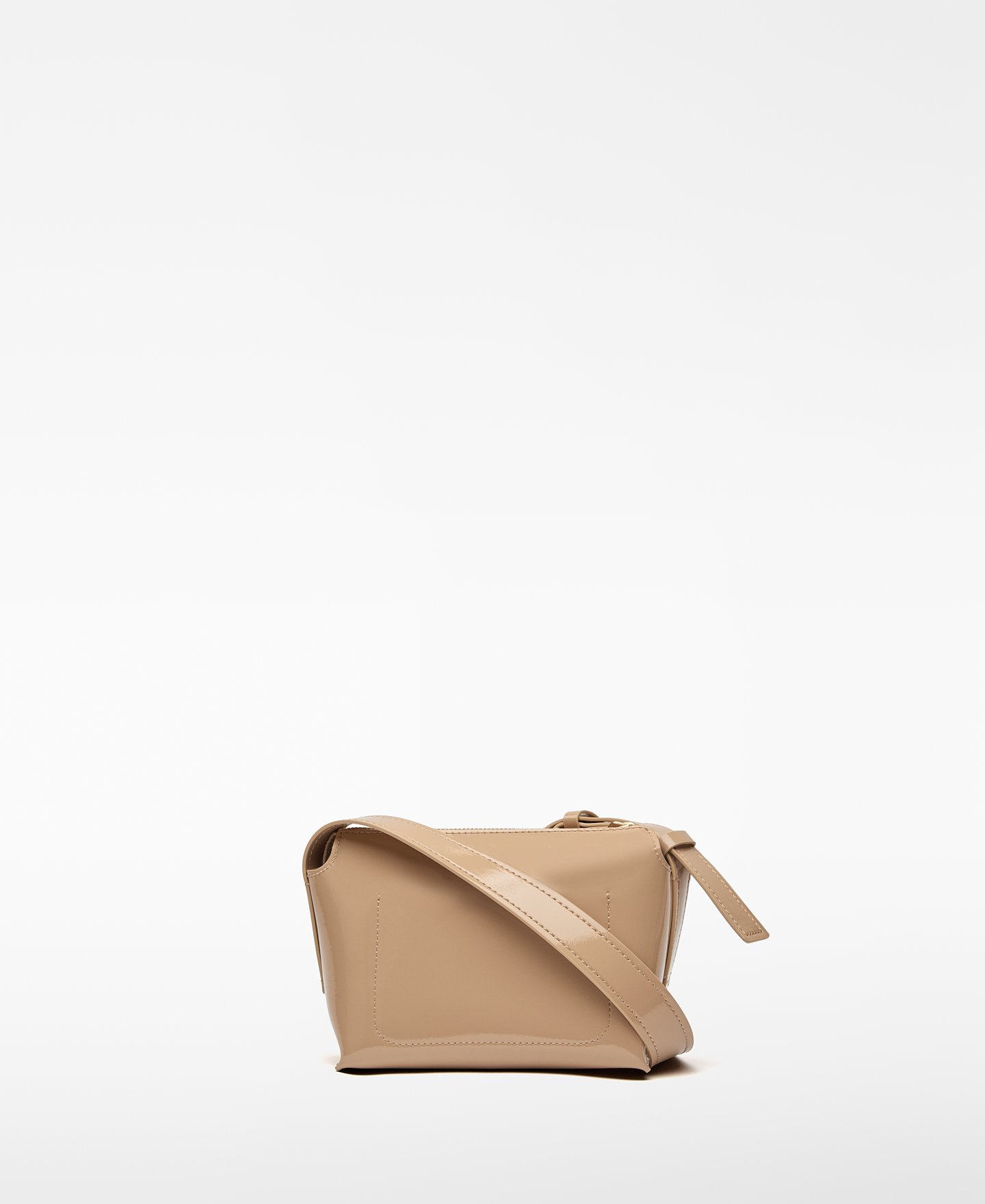 Bandolera peque&ntilde;a Mica textura charol image number 1