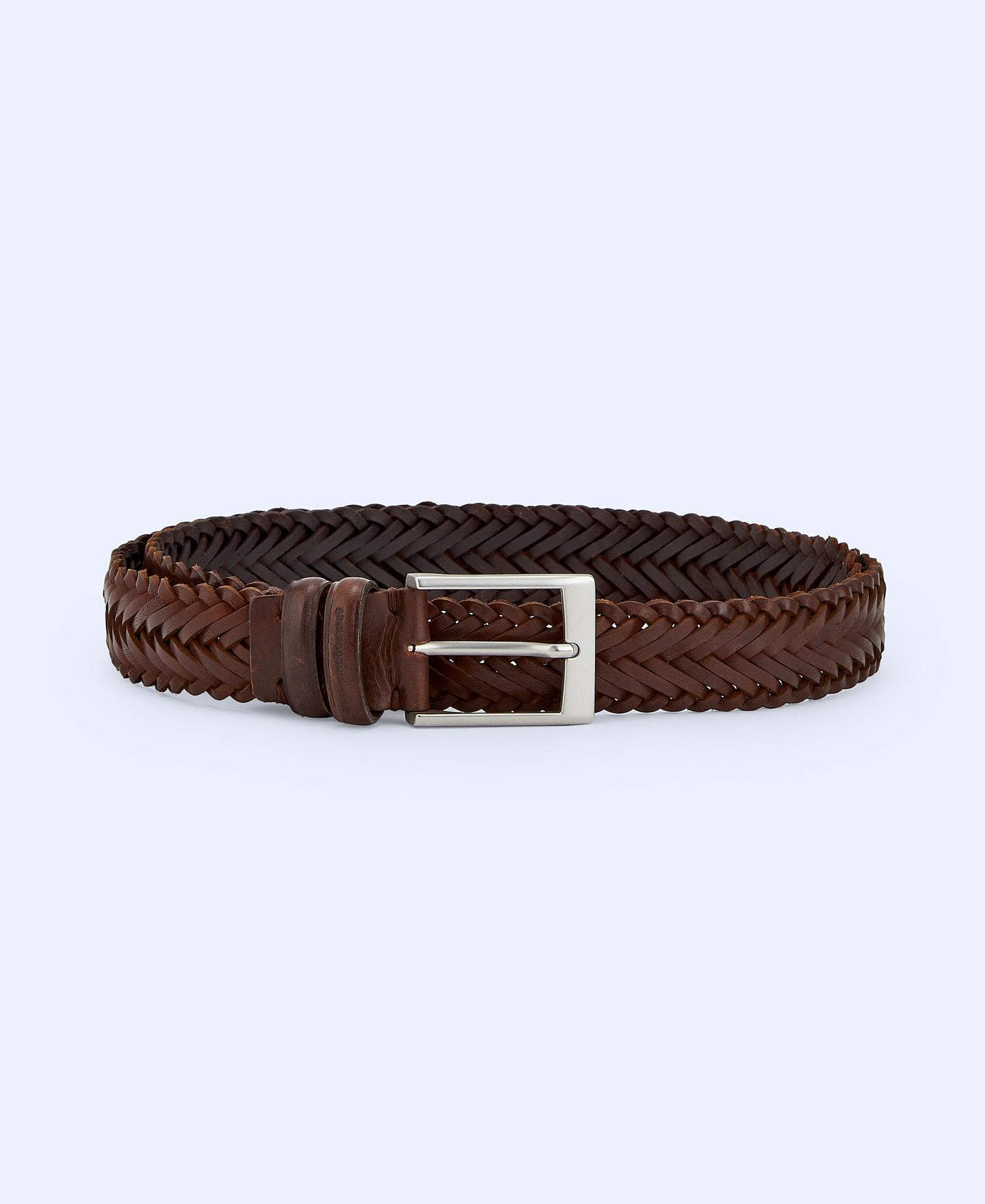Braided leather belt image number 0