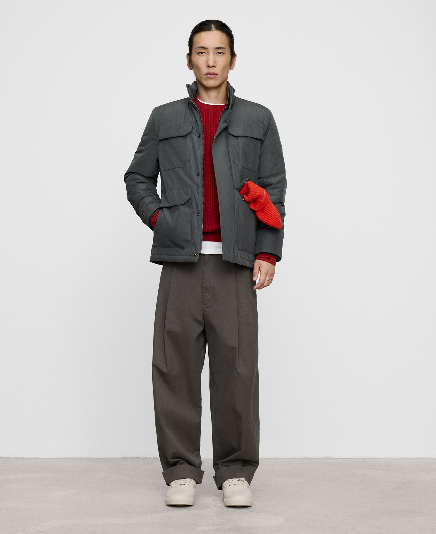 Padded jacket with pockets image number 1