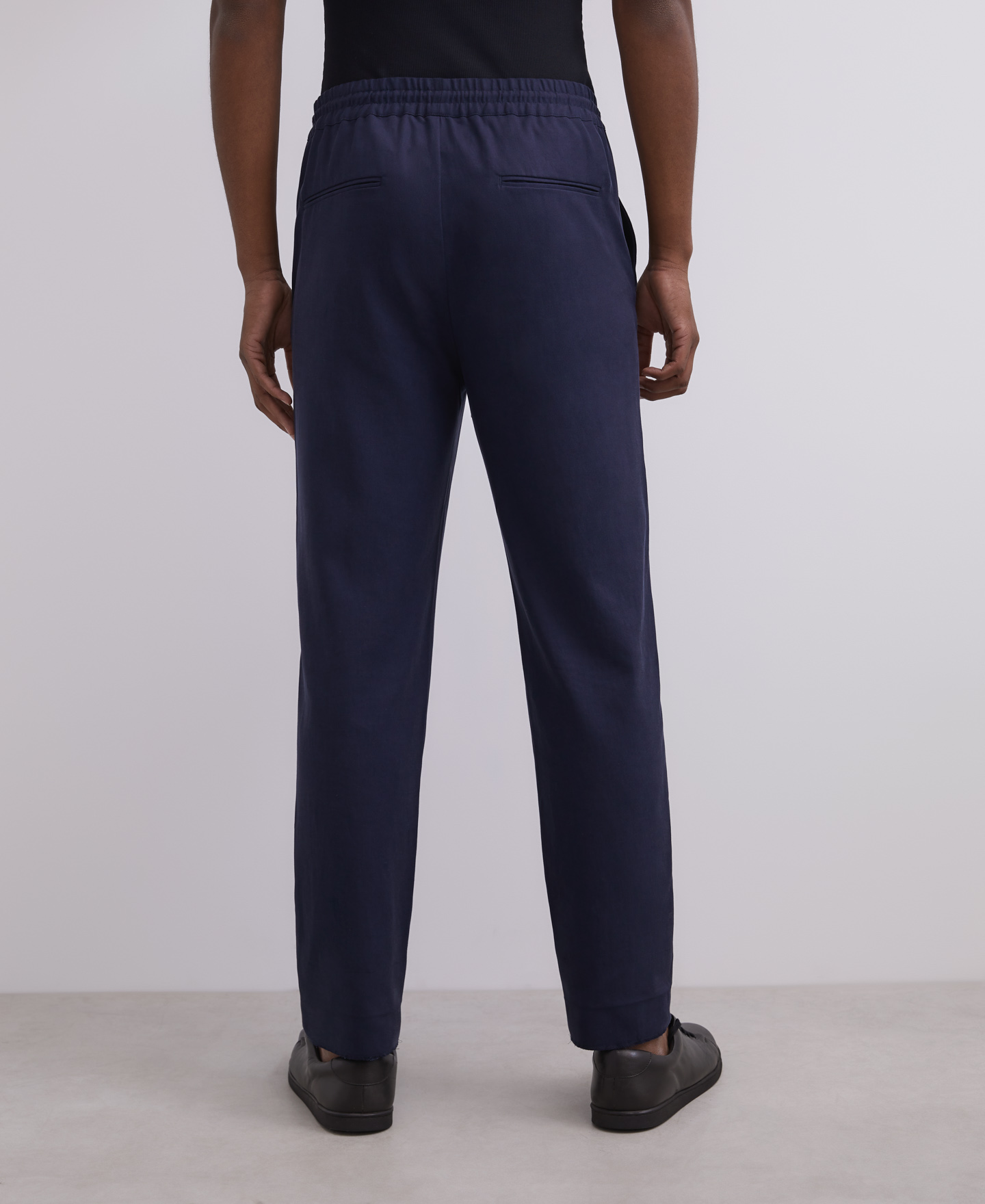 Carrot fit lyocell trousers image number 1