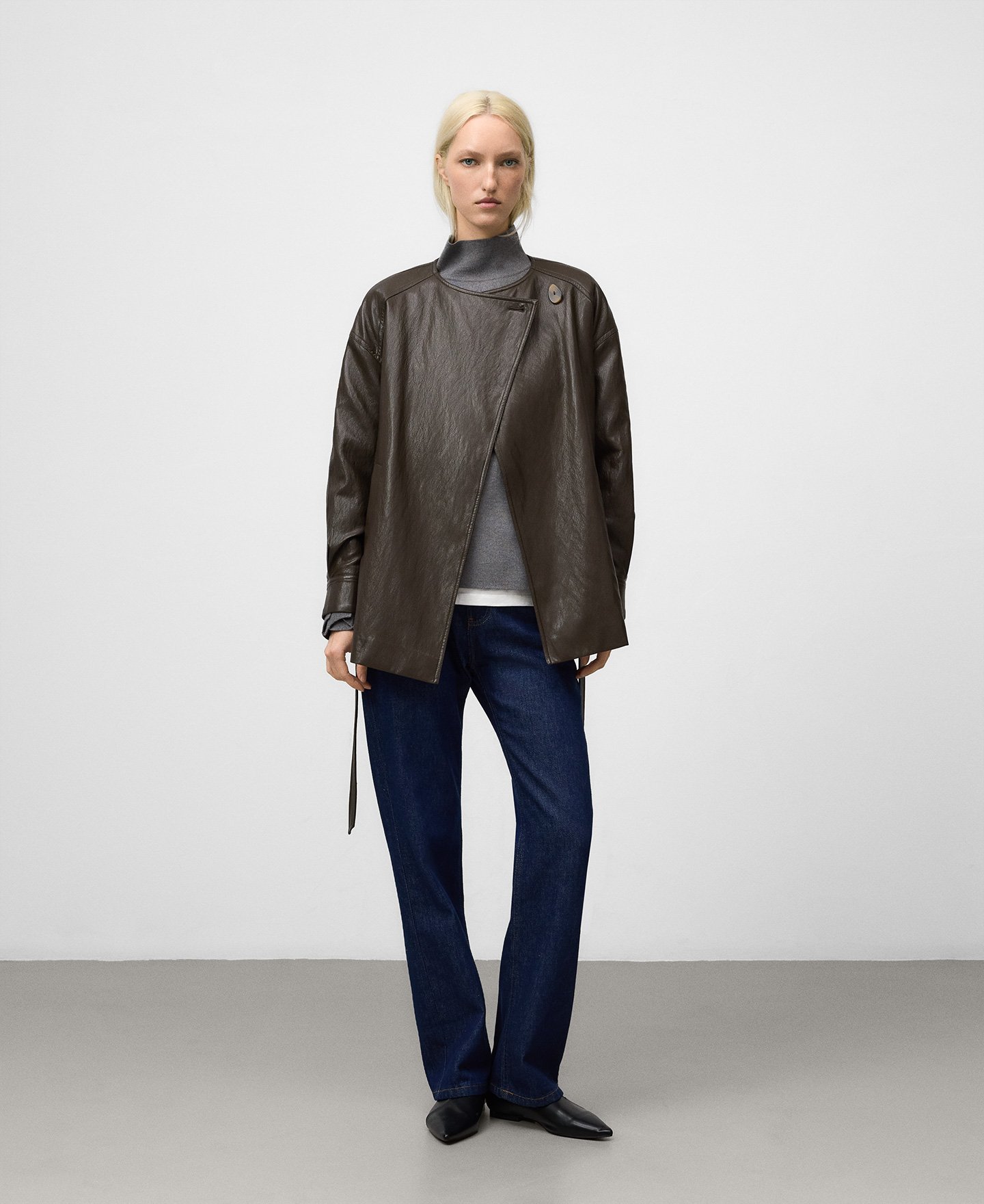 Chaqueta recta Piel No Piel mujer image number 1