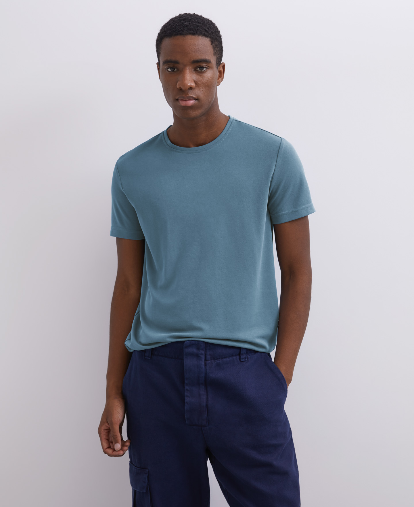 Camiseta cuello caja en modal image number 3