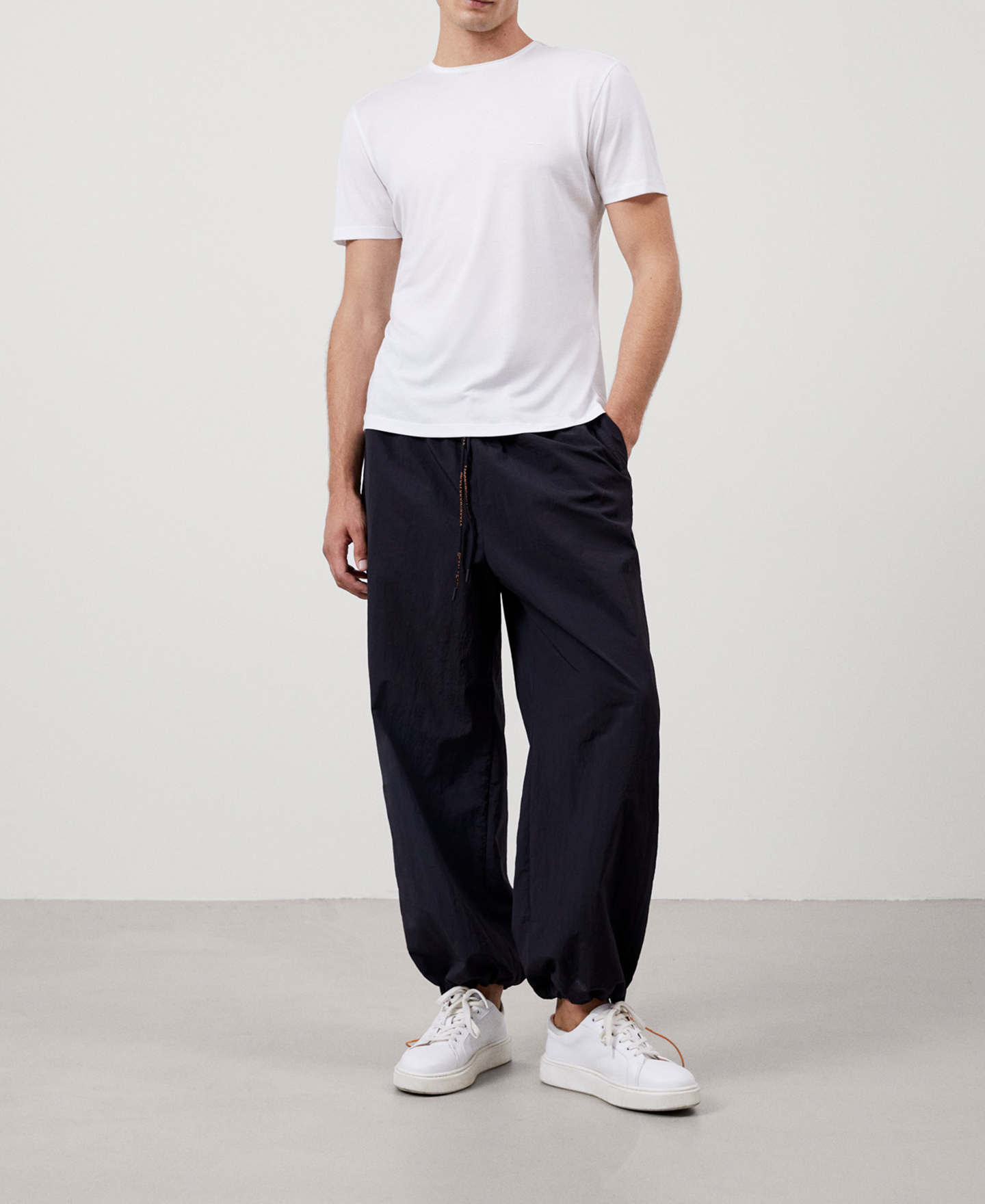 Lyocell crew neck t-shirt image number 1