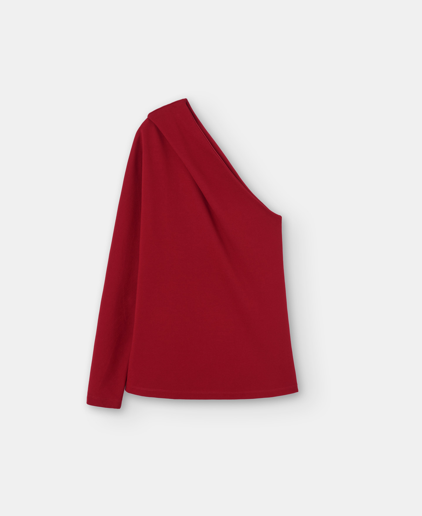 Asymmetrical blouse in viscose and nylon image number 4