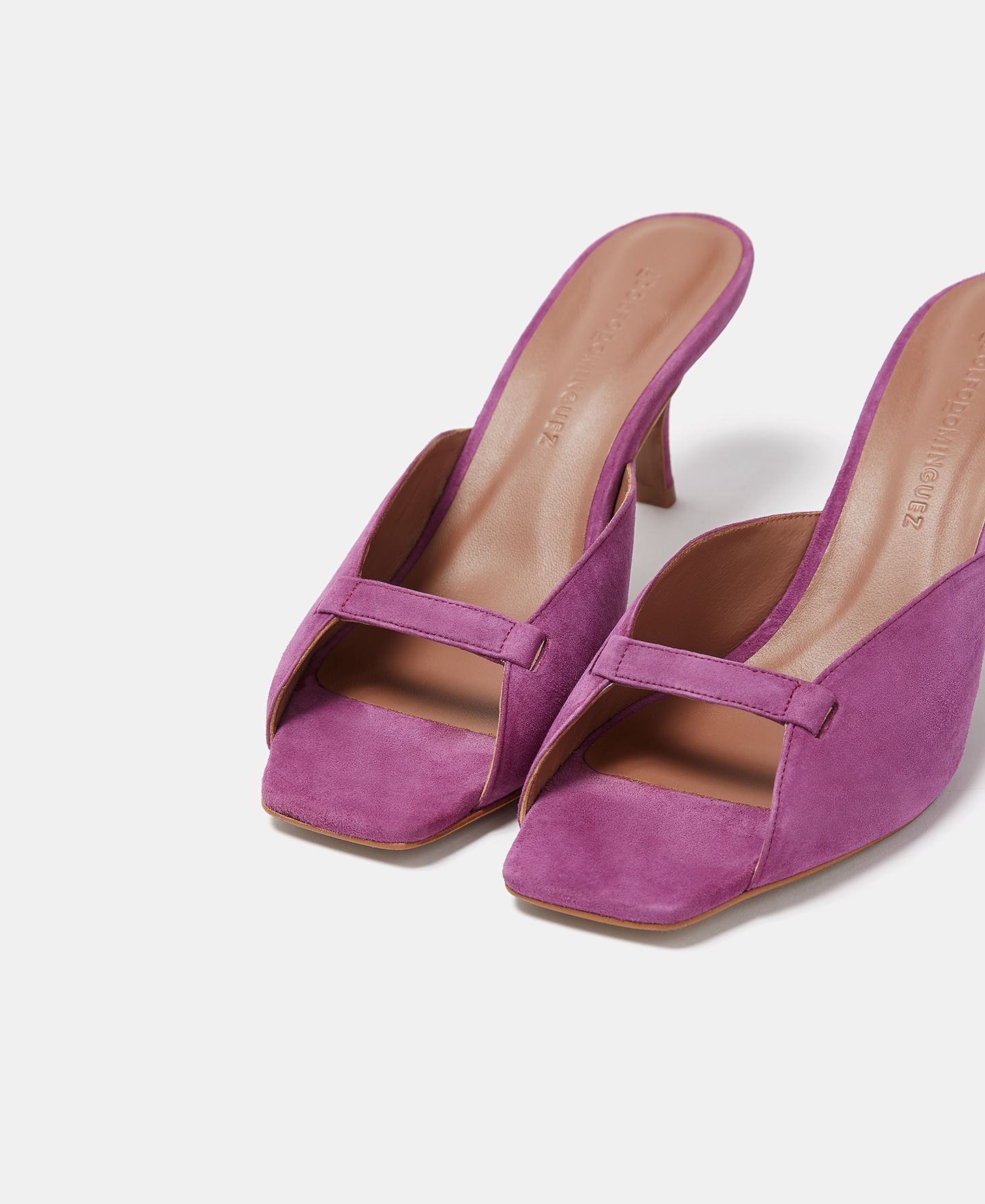 Caprine leather heeled sandals image number 1