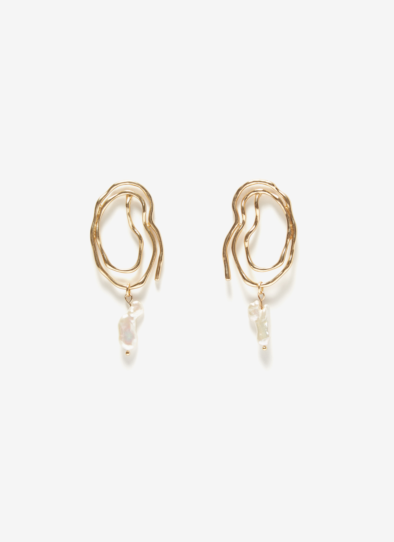 Pendientes largos con perla cultivada image number 0