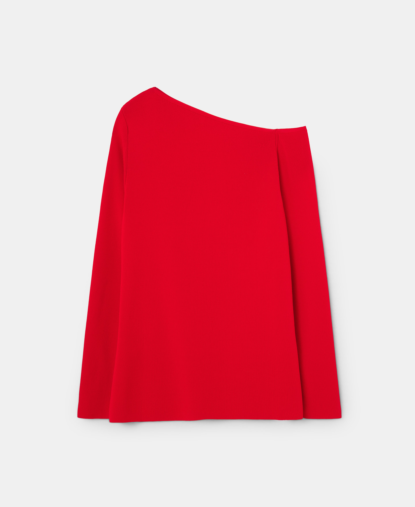 Asymmetric thick-stretch knit sweater image number 5