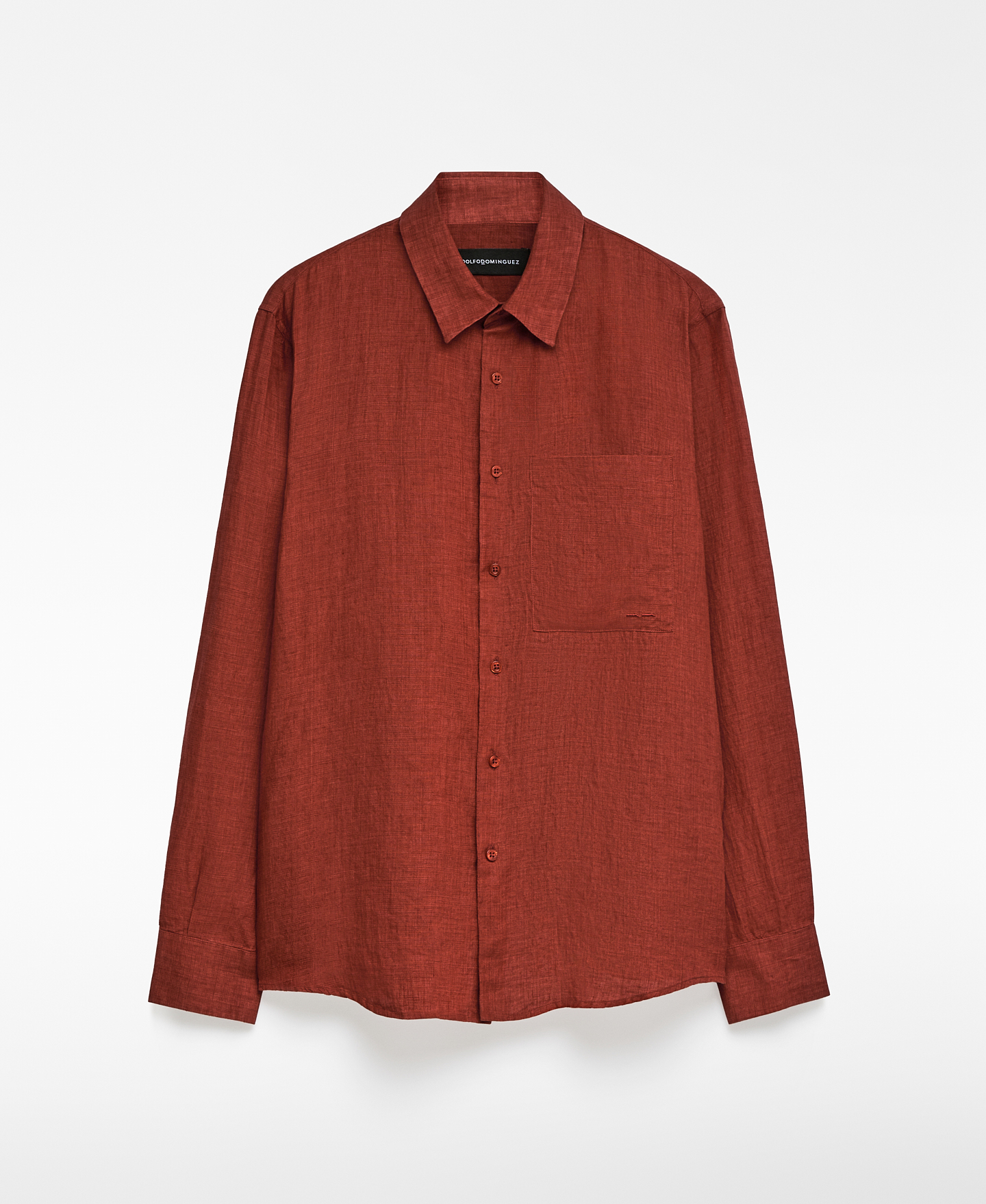 Camisa regular fit lino europeo hombre image number 4