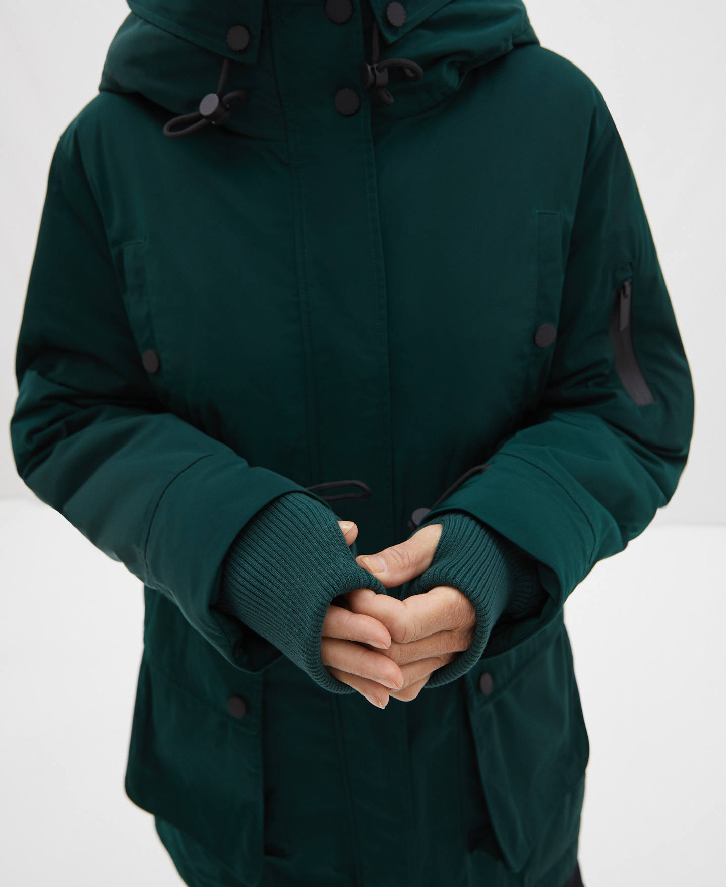 Parka with maxi-pockets and fur lining image number 4