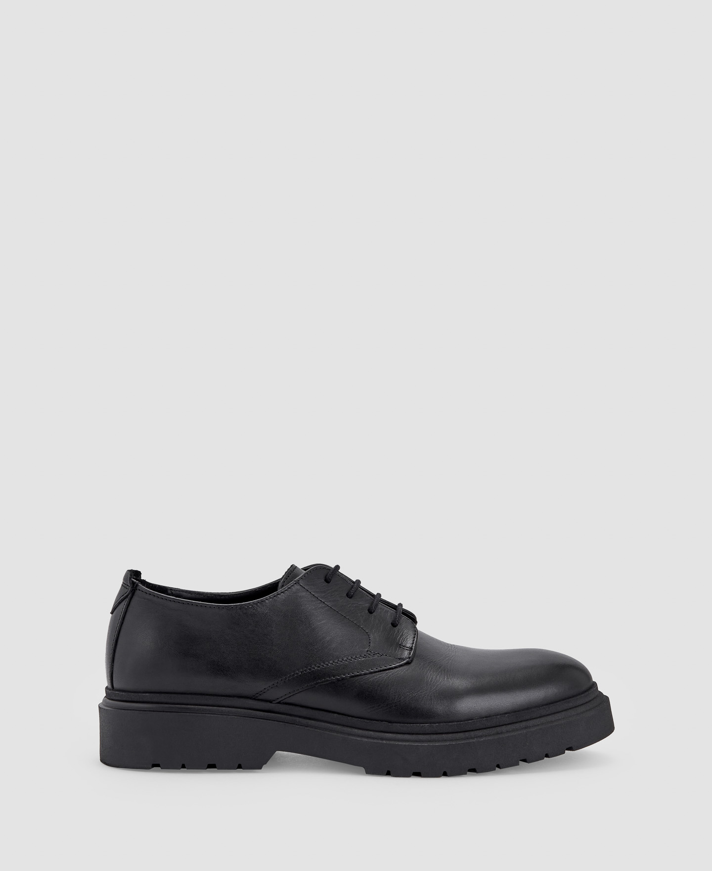 Derby leather shoe image number 0