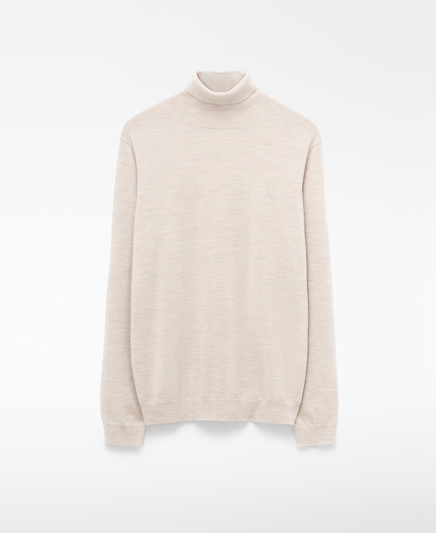 Jersey cuello cisne lana merino image number 4