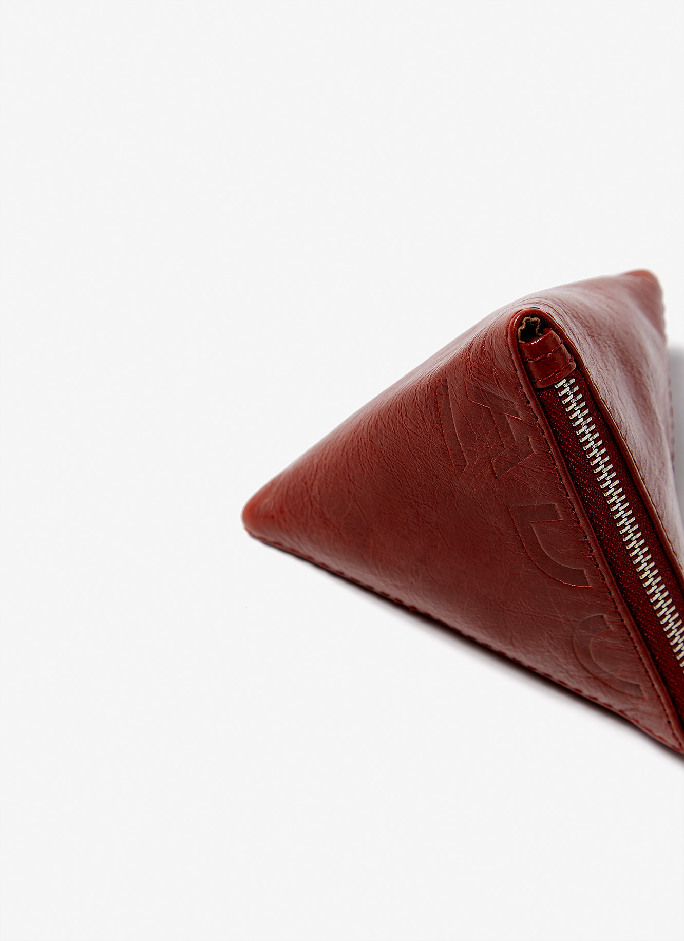 Triangular leather coin holder image number 1