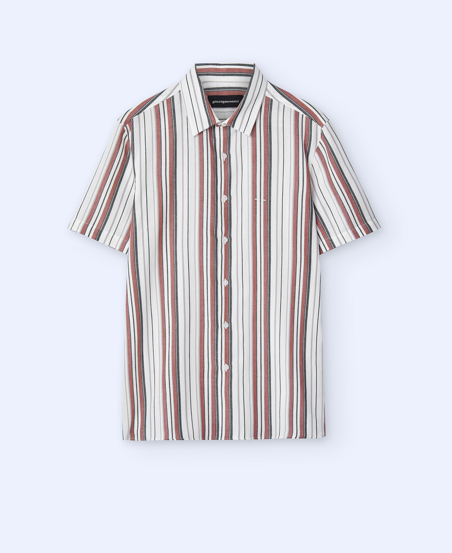Short sleeve striped shirt image number 4