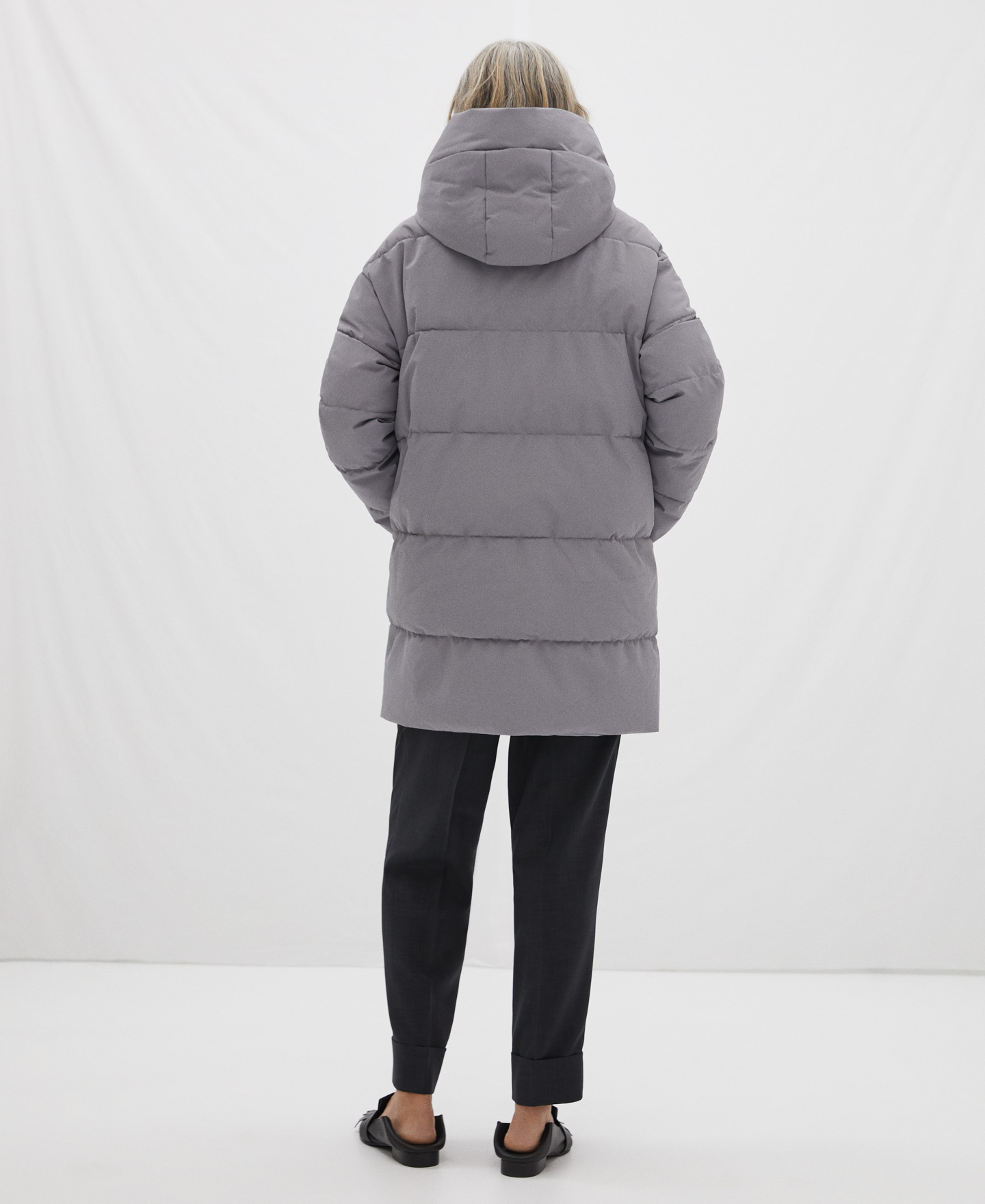 Padded coat with hood image number 2
