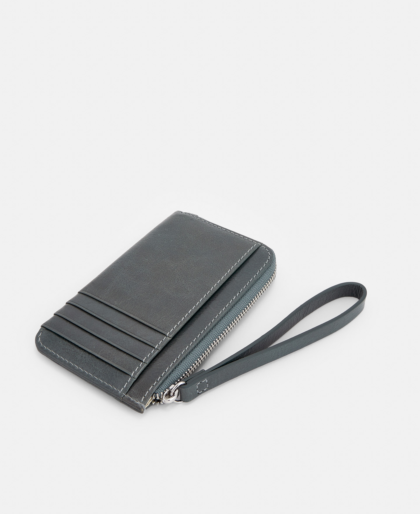 Medium card holder in crackle leather image number 1