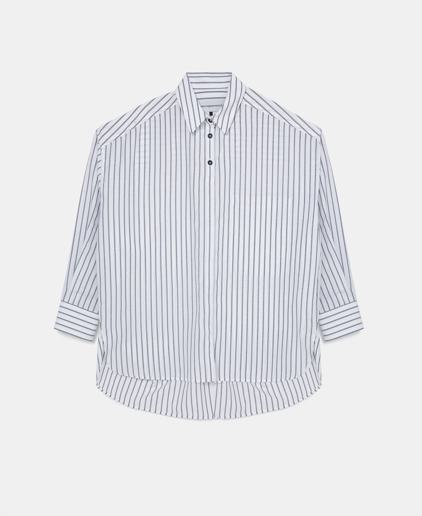 Camisa oversize bolsillo vaciado image number 4