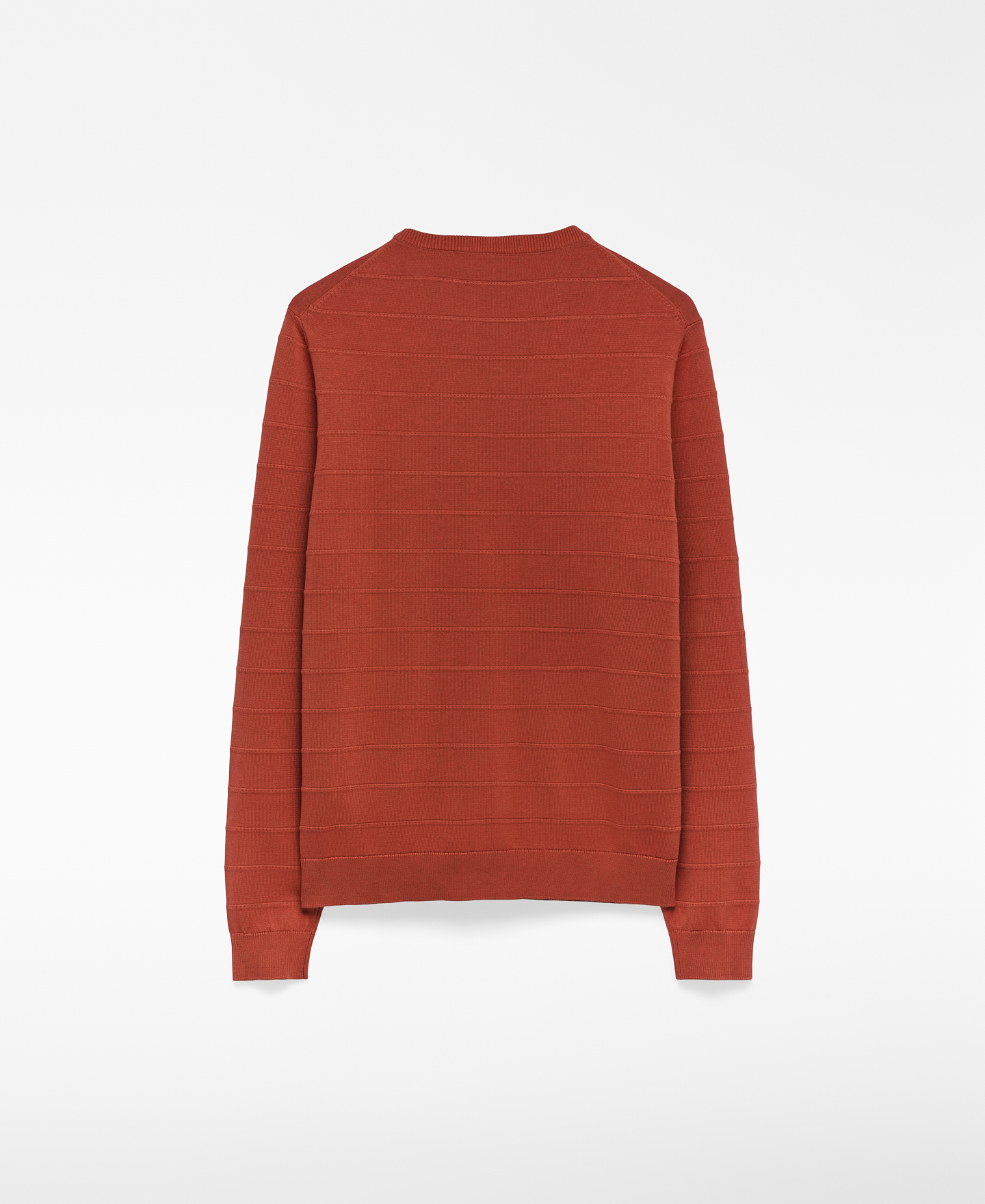 Striped structured knit sweater man image number 5