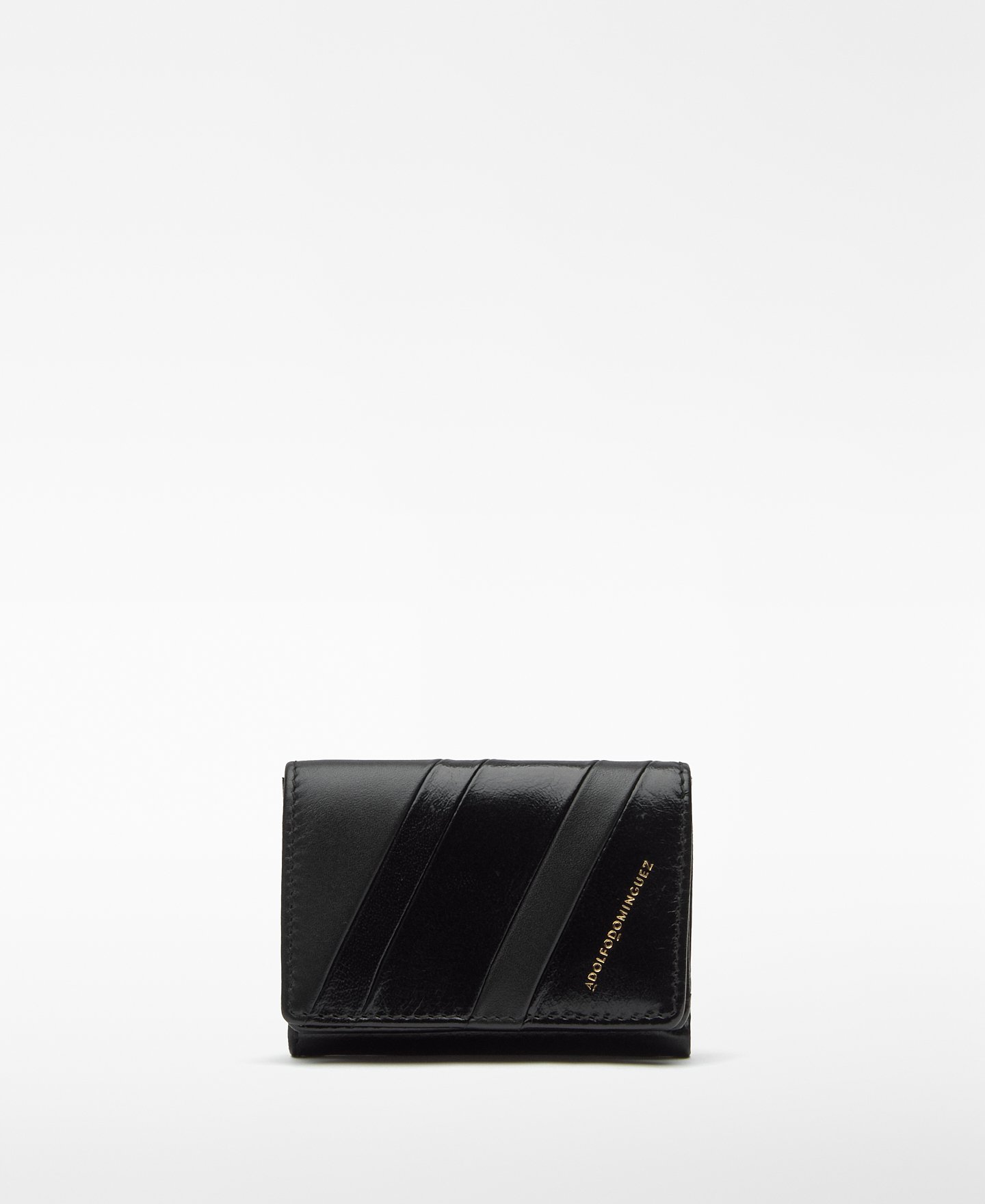 Leather patchwork flap wallet woman image number 0