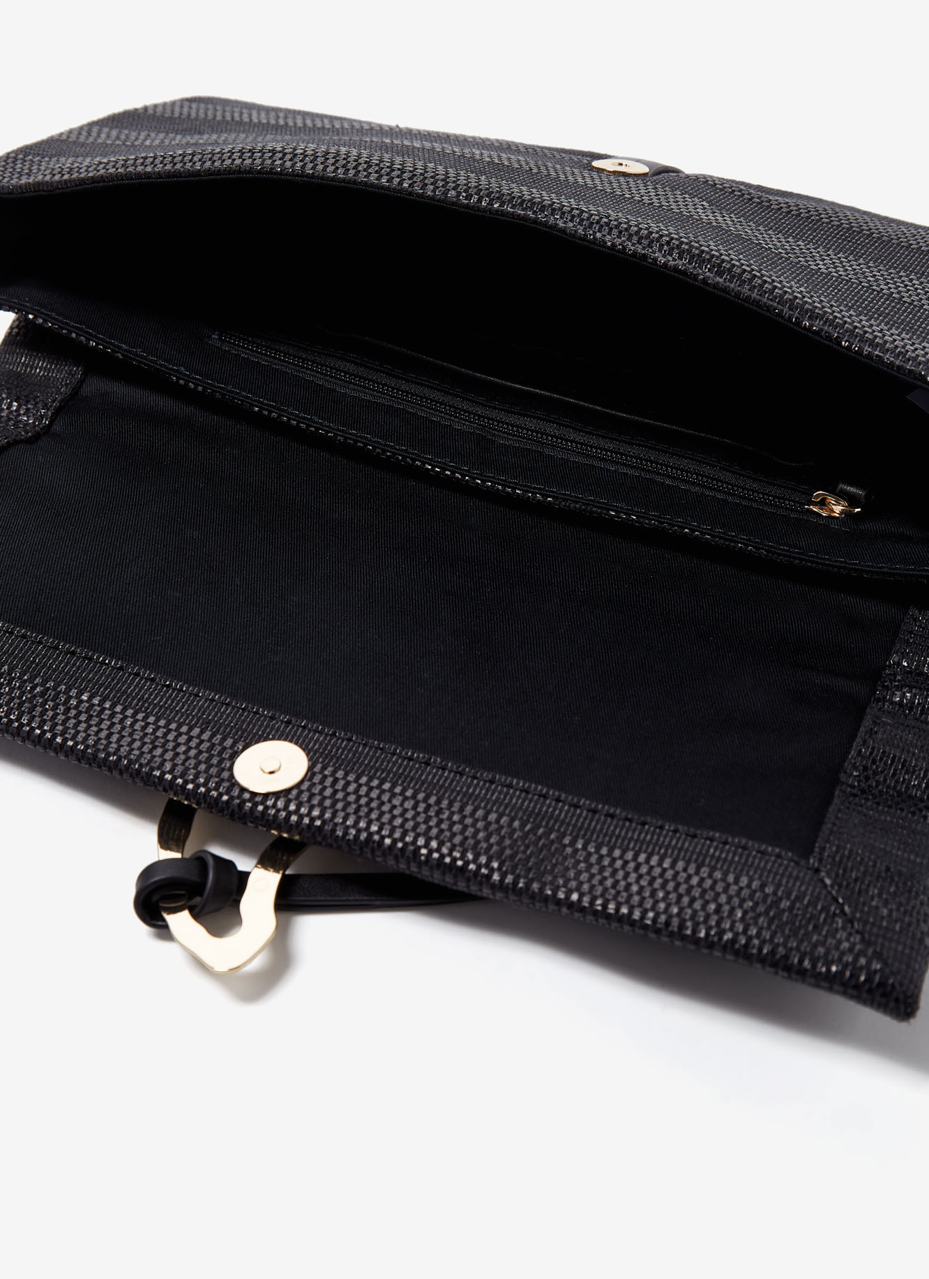 Handbag with raffia finish image number 2