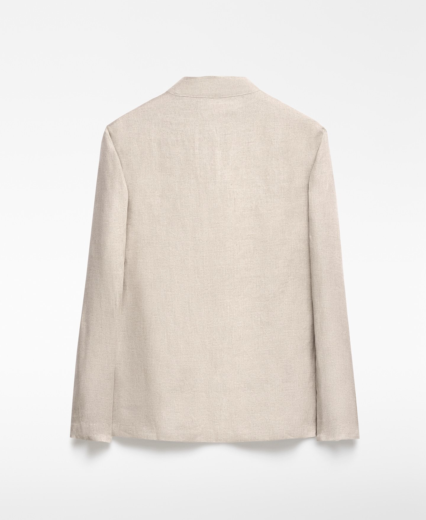 Sobrecamisa lino cuello mao hombre image number 3