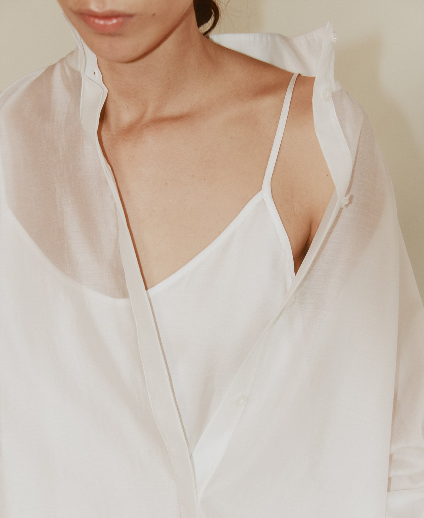 Oversize semi sheer shirt image number 2