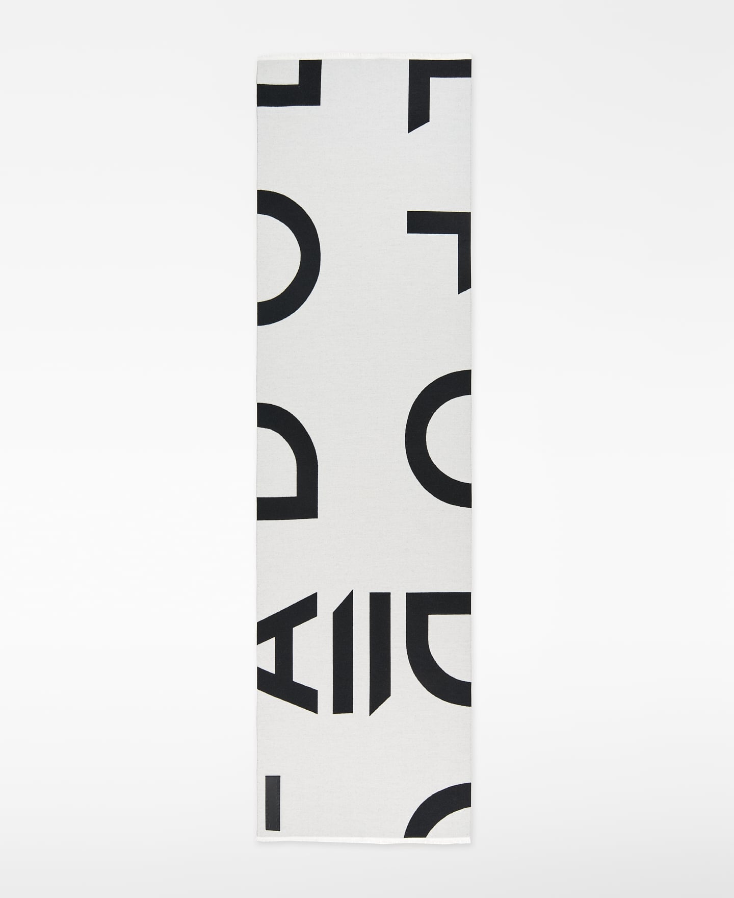 Jacquard maxi logo two-tone scarf image number 0