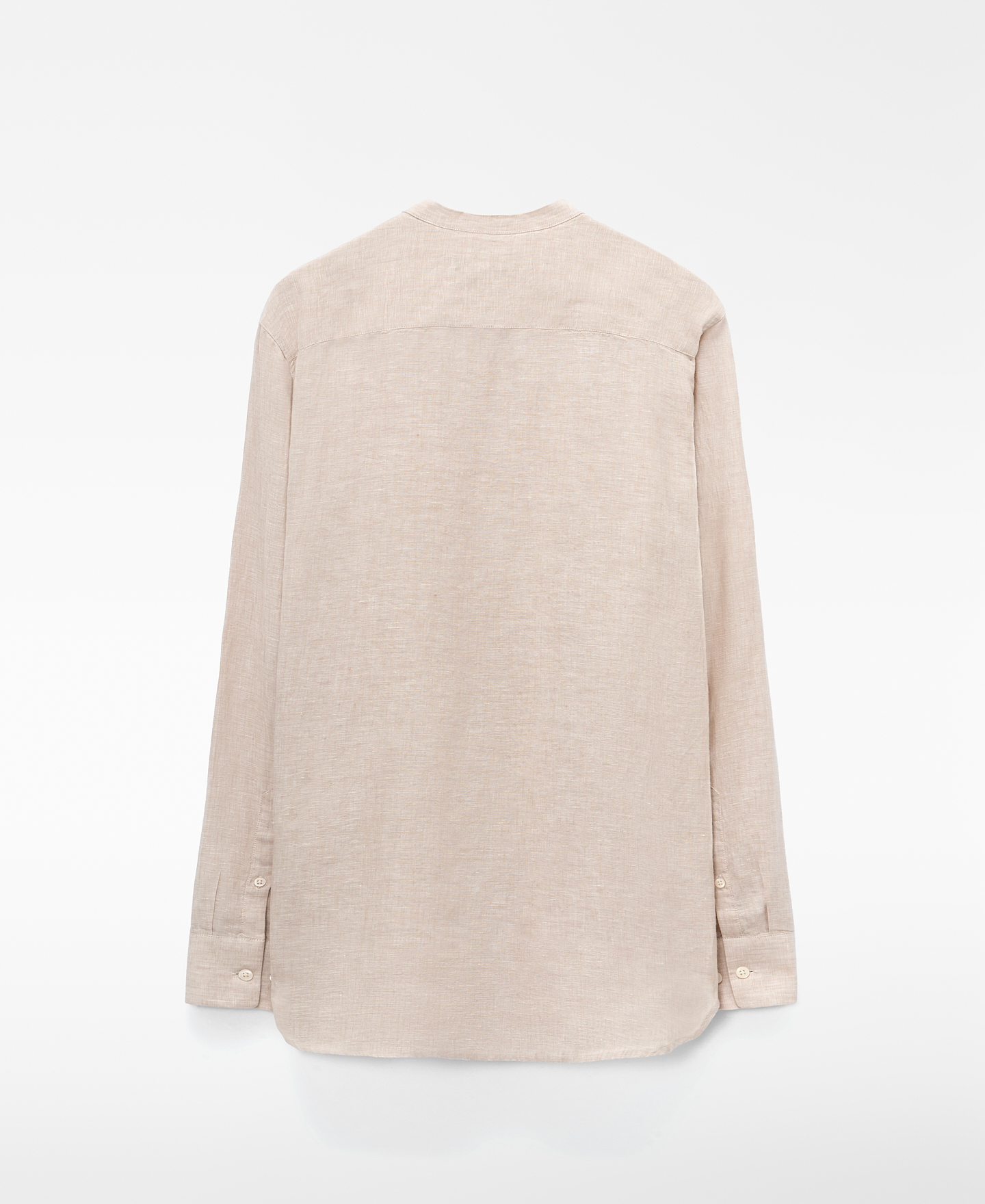 Chemise &agrave; col mao en lin europ&eacute;en image number 5