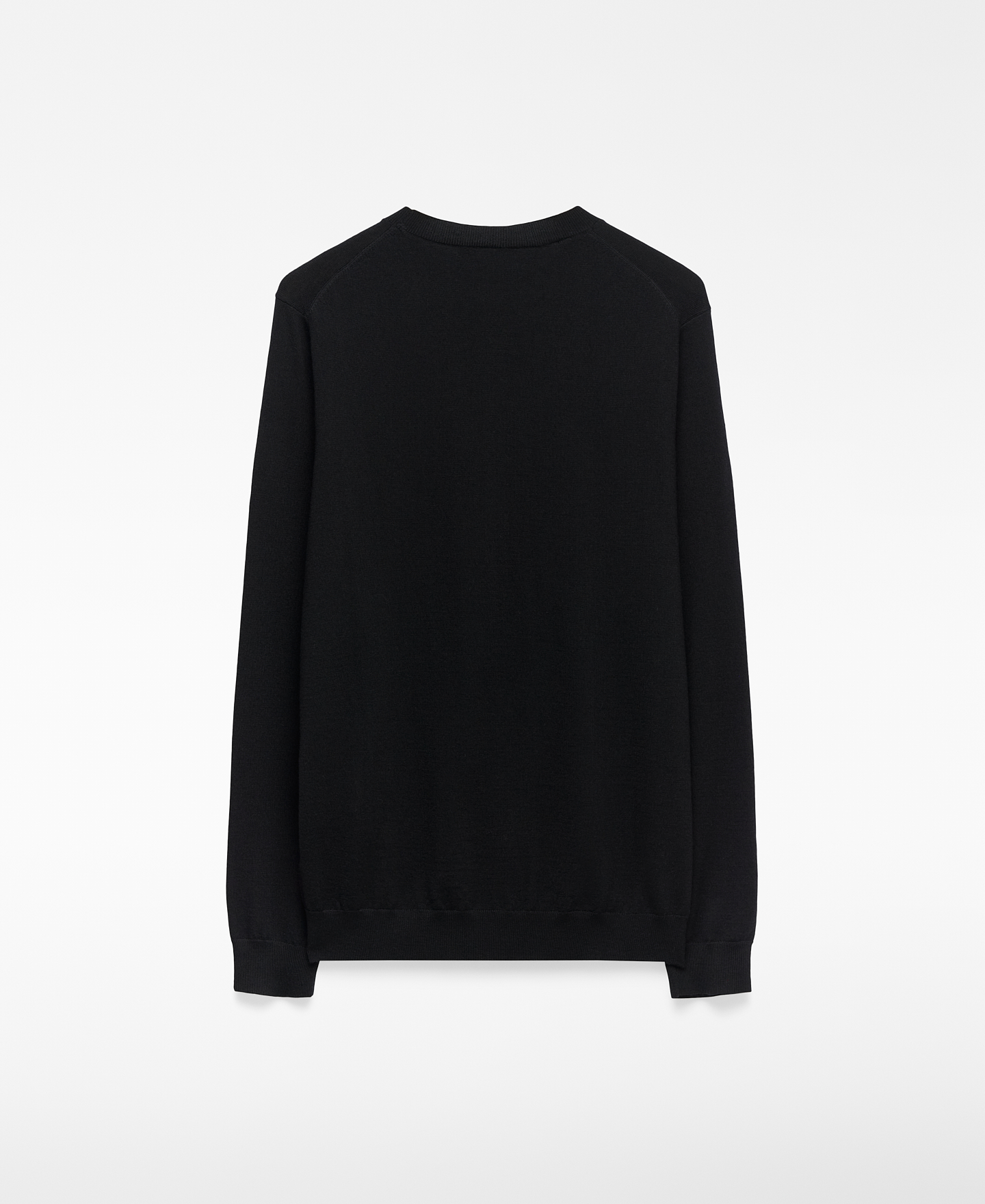 Merino wool crew collar sweater image number 5
