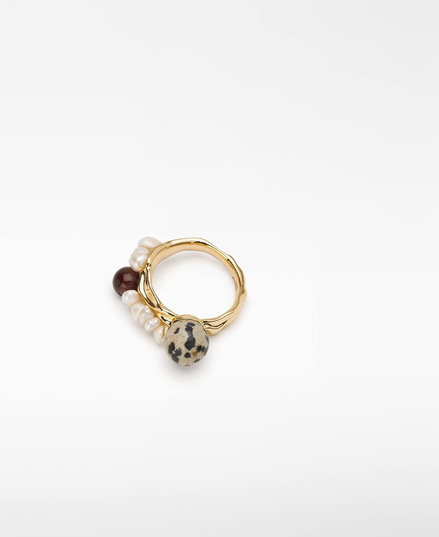 Pearl and ceramic ring image number 1