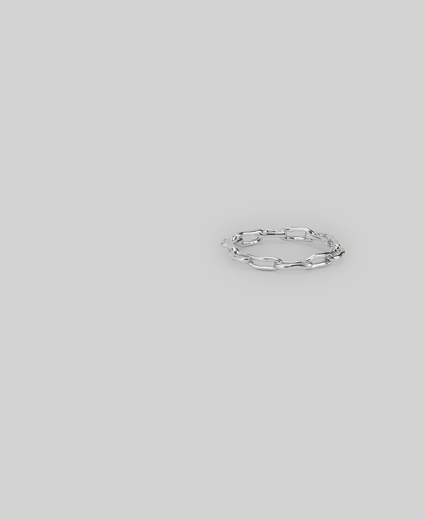 Anillo eslabones irregulares mujer image number 2